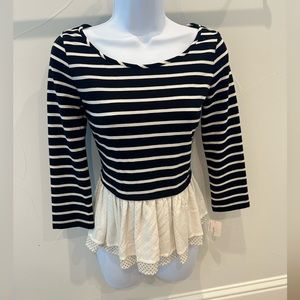 Maison Jules - NWT Black & White Blouse XS